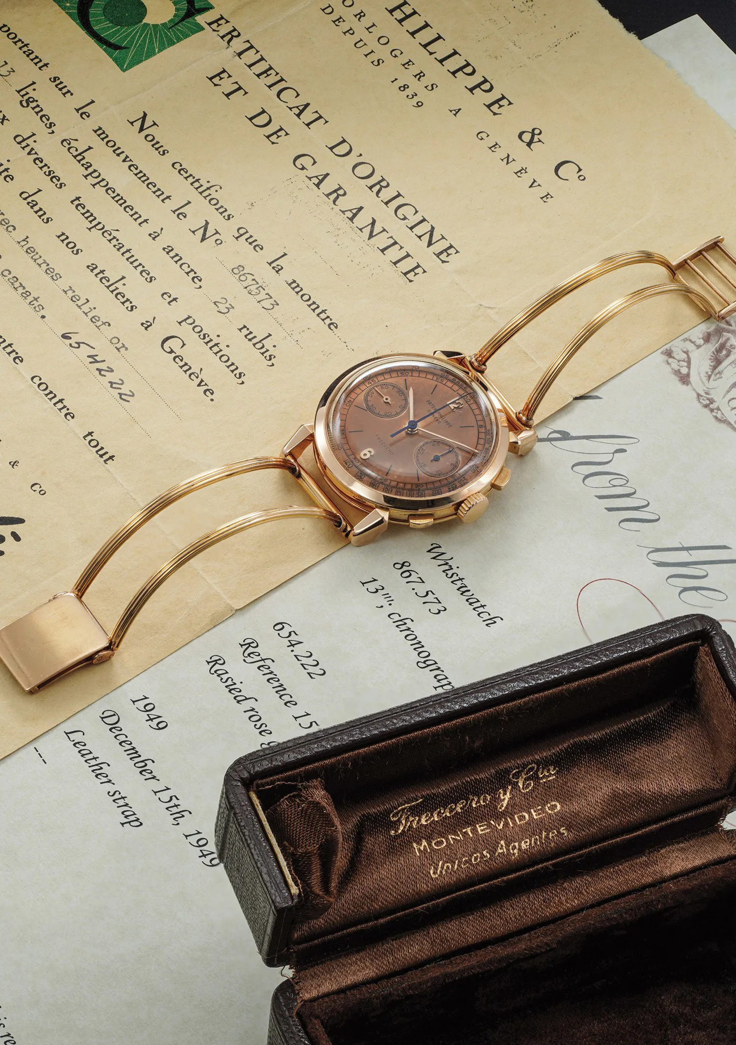 Patek Philippe Chronograph 1579 36mm Rose gold Brown 1