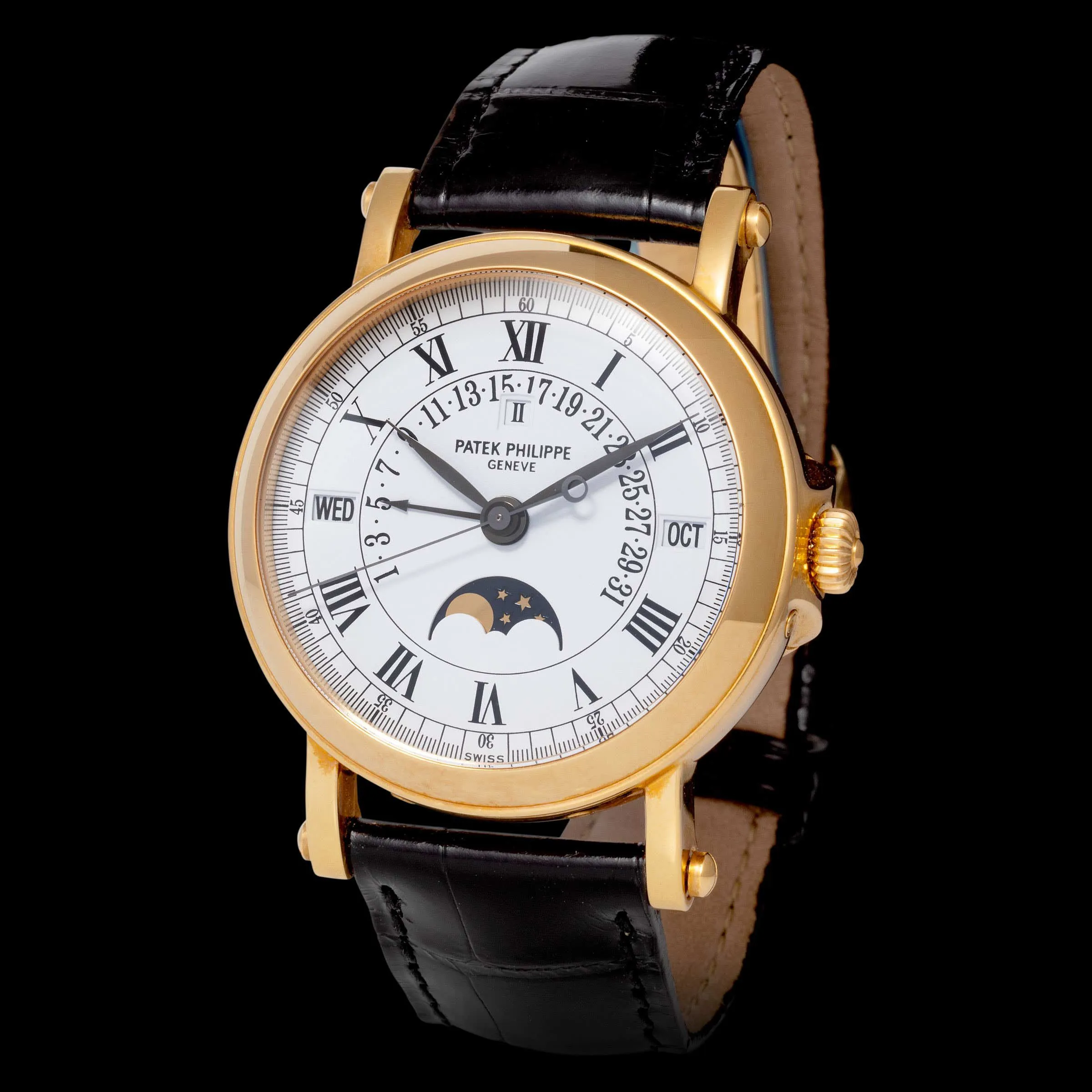 Patek Philippe Perpetual Calendar 5059 35mm Yellow gold White