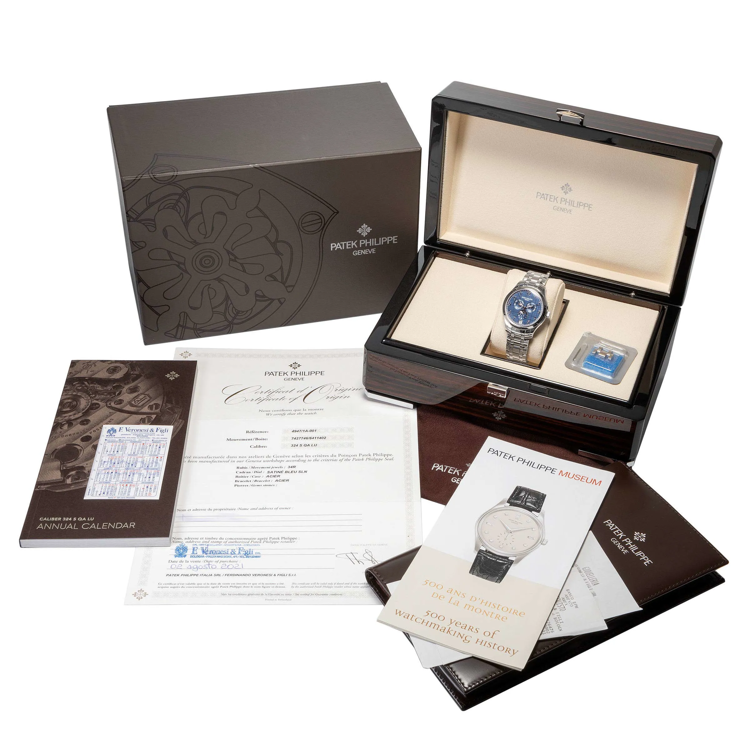 Patek Philippe Annual Calendar 4947 38mm Stainless steel Blue 5