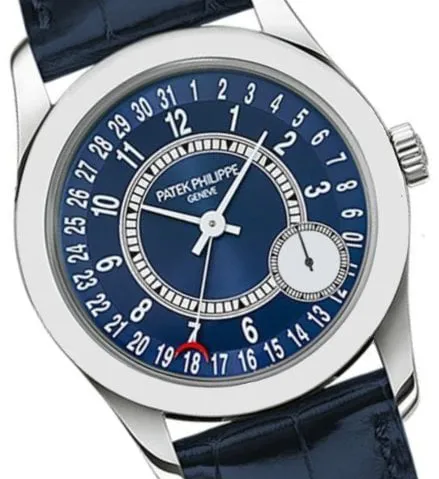 Patek Philippe Calatrava 6000G-012 37mm White gold Blue