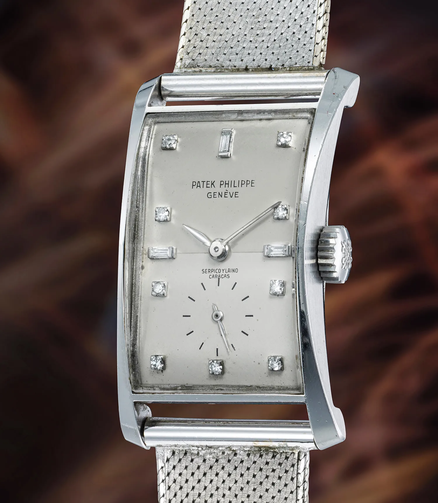 Patek Philippe Hour Glass 1593 41mm Platinum Silver