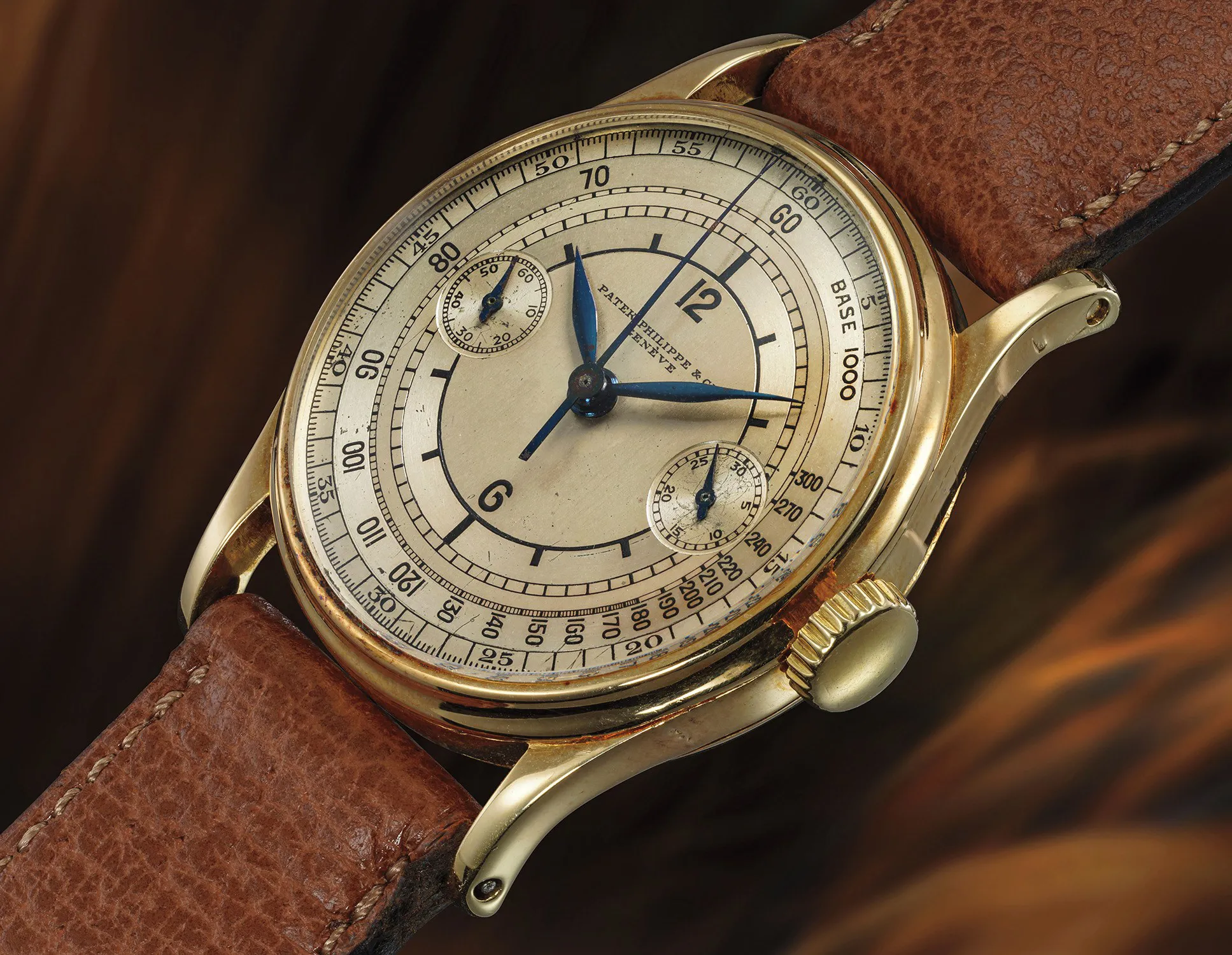 Patek Philippe Chronograph 130 33mm Yellow gold Champagne 2