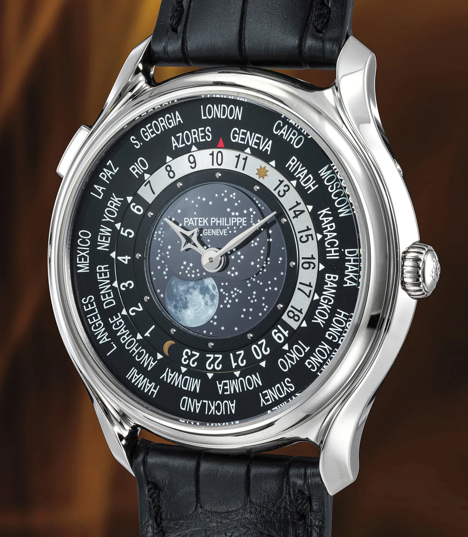 Patek Philippe World Time 5575G-001 40mm White gold Black