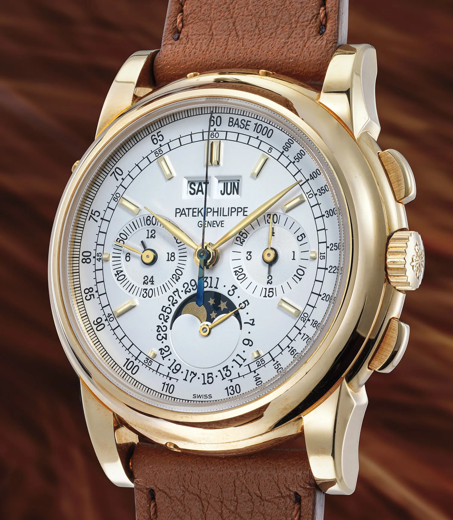 Patek Philippe Perpetual Calendar Chronograph 5970J 40mm Yellow gold Silver