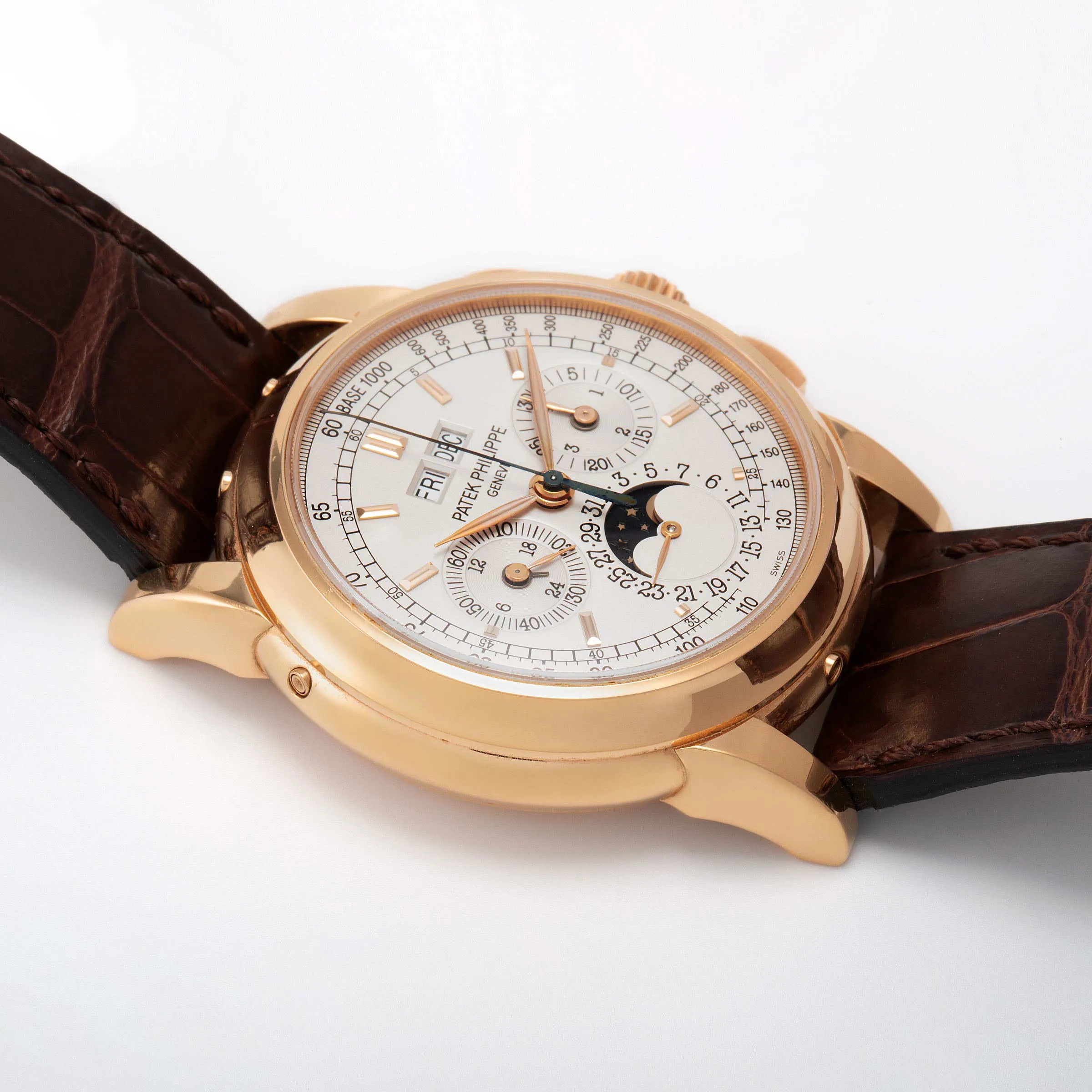 Patek Philippe Perpetual Calendar Chronograph 5970R 40mm Rose gold Silver 7