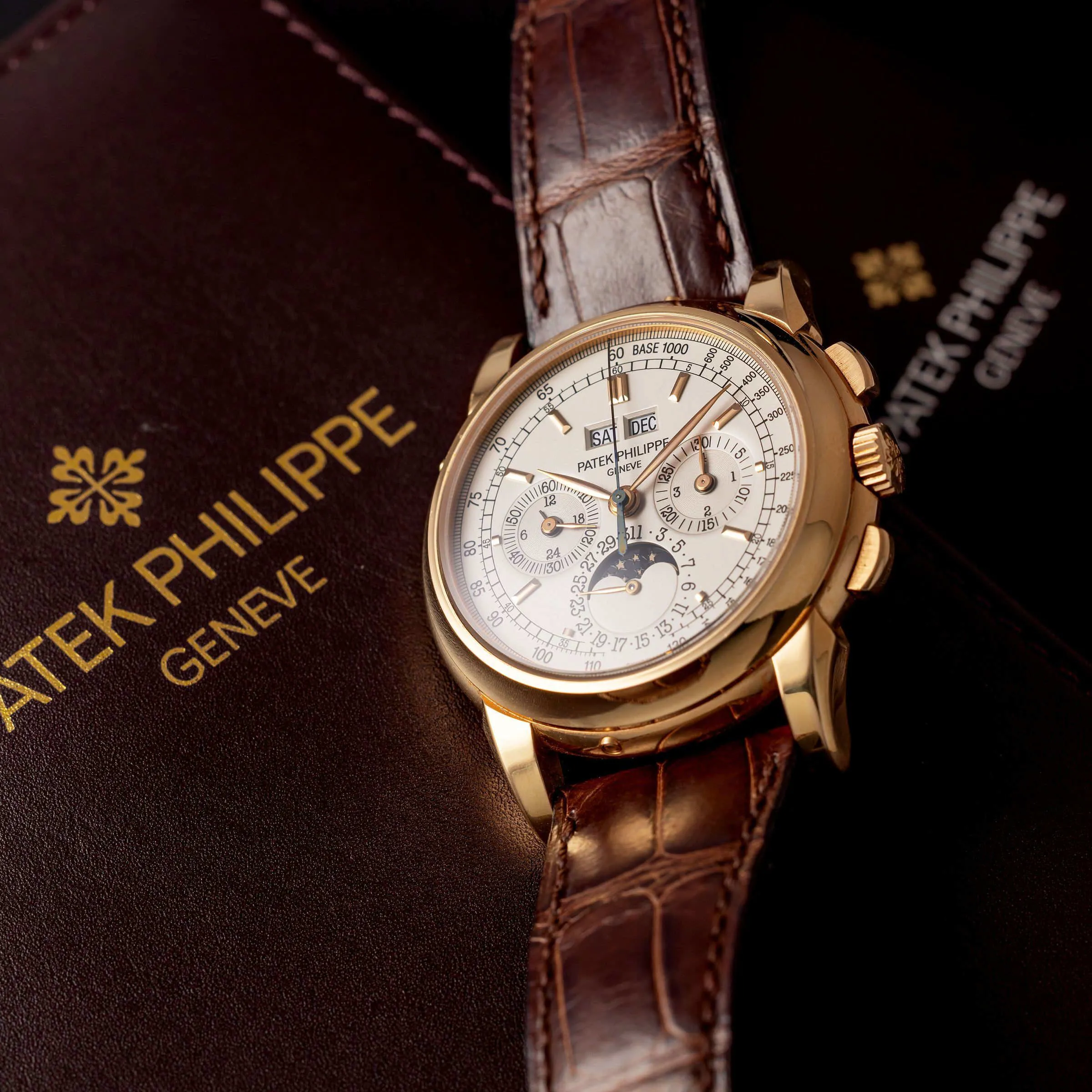 Patek Philippe Perpetual Calendar Chronograph 5970R 40mm Rose gold Silver 4