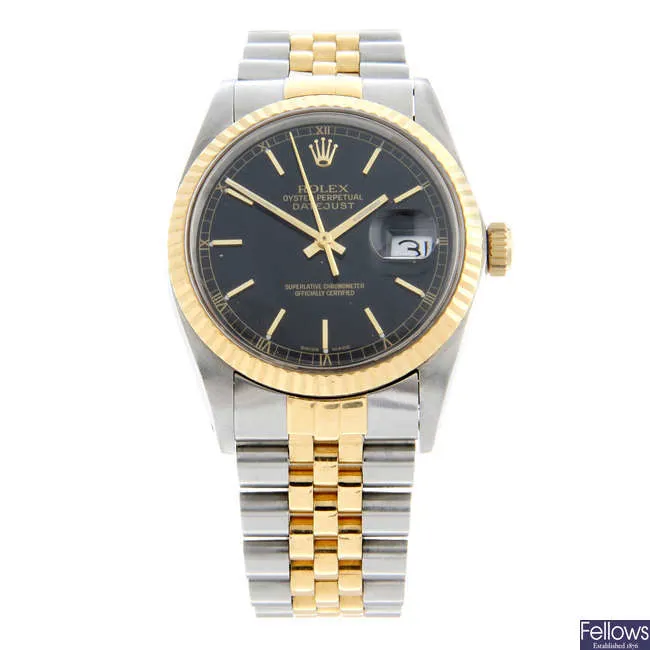 Rolex 16013 36mm Yellow gold and stainless steel Black