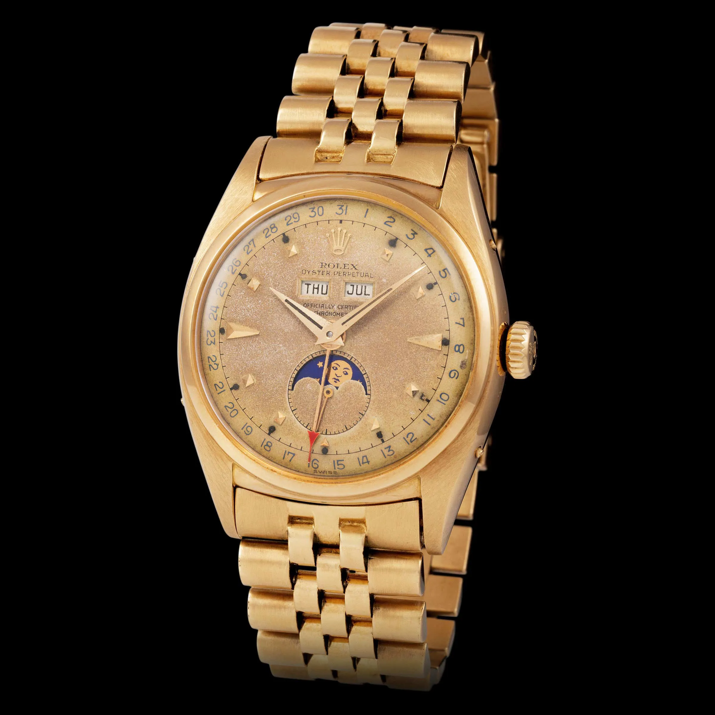 Rolex Oyster Perpetual "Stelline" 6062 36mm Yellow gold Golden