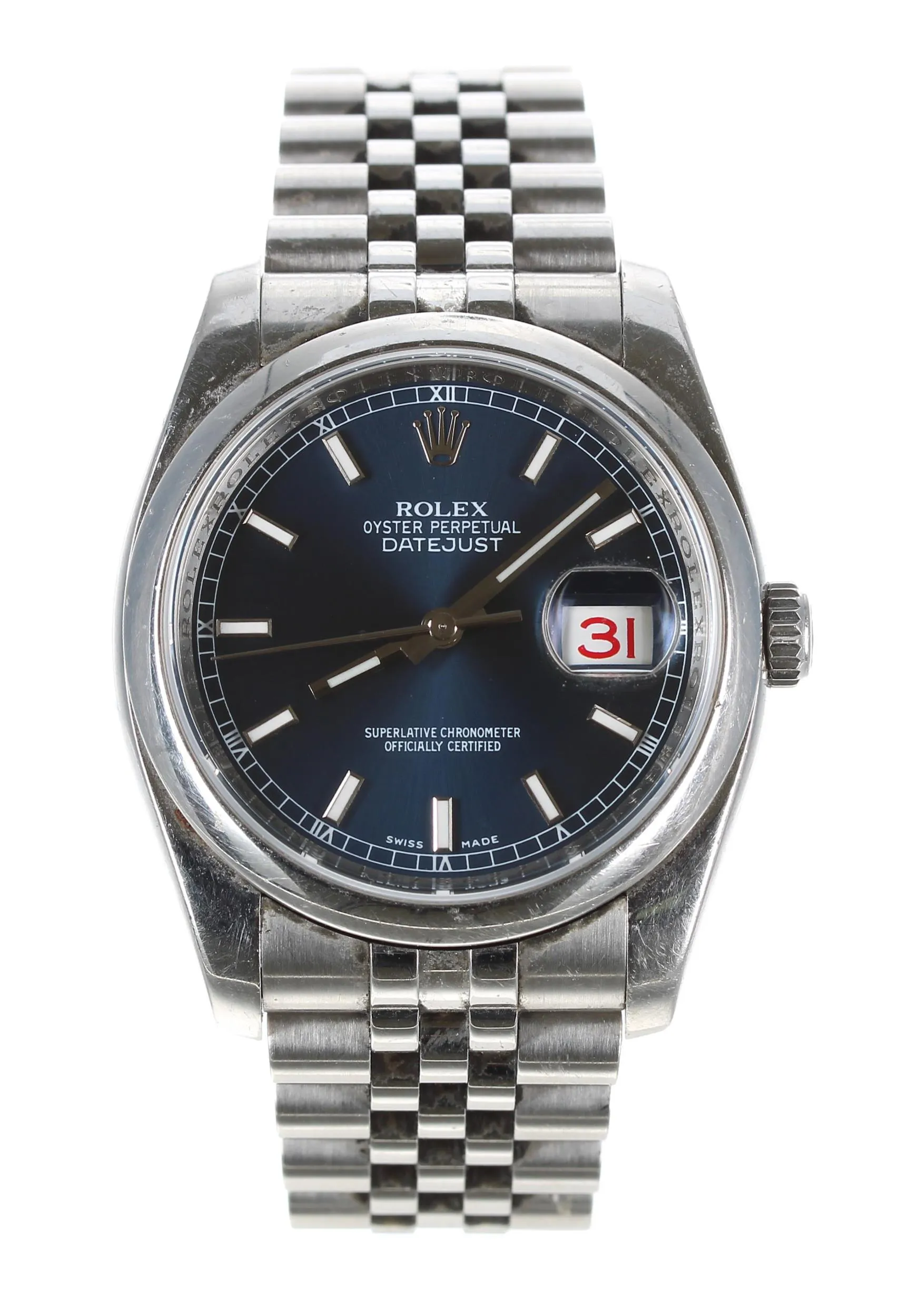 Rolex Datejust 36 116200 37mm Stainless steel Blue