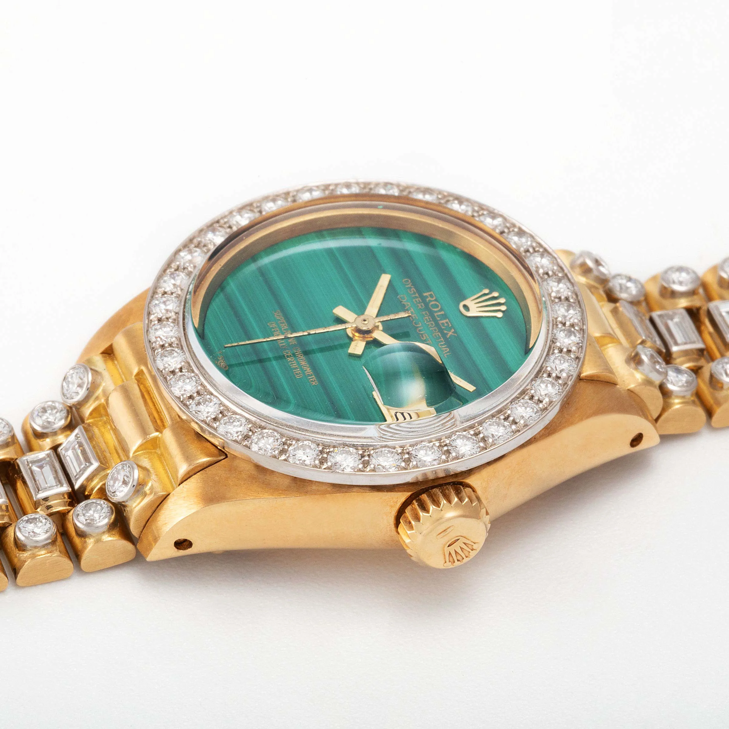 Rolex Lady-Datejust 69138 25mm Yellow gold Malachite 2