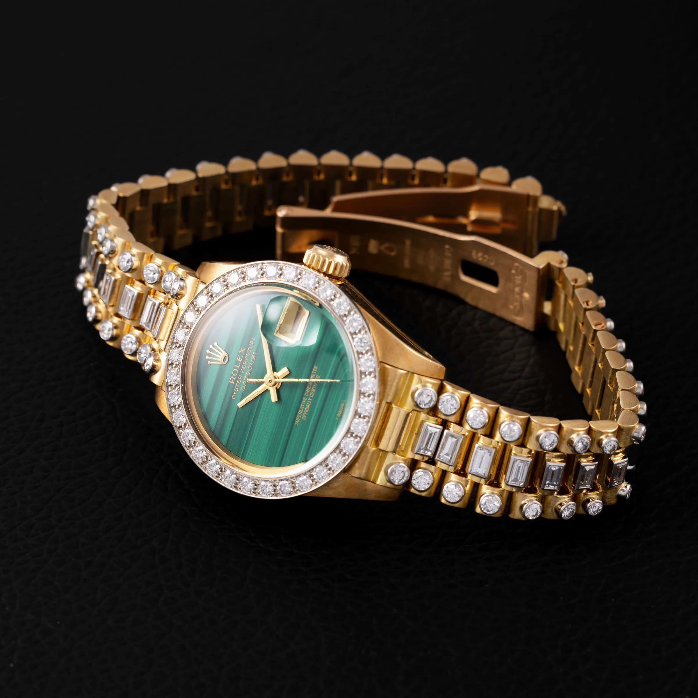 Rolex Lady-Datejust 69138 25mm Yellow gold Malachite 6