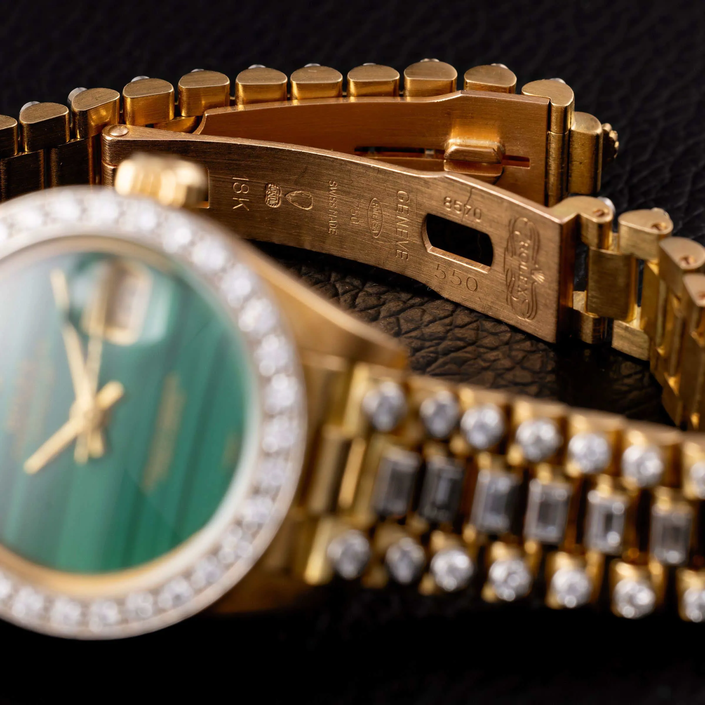 Rolex Lady-Datejust 69138 25mm Yellow gold Malachite 9