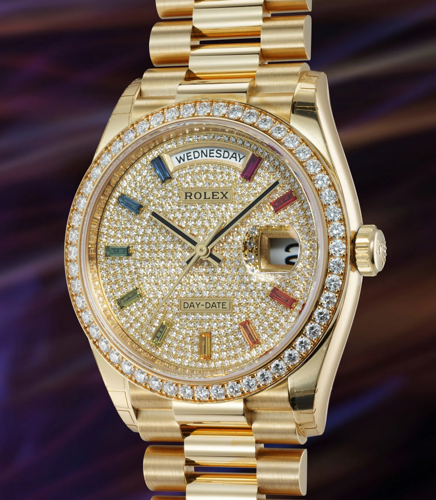 Rolex Day-Date 36 128348RBR 36mm Yellow gold Diamond