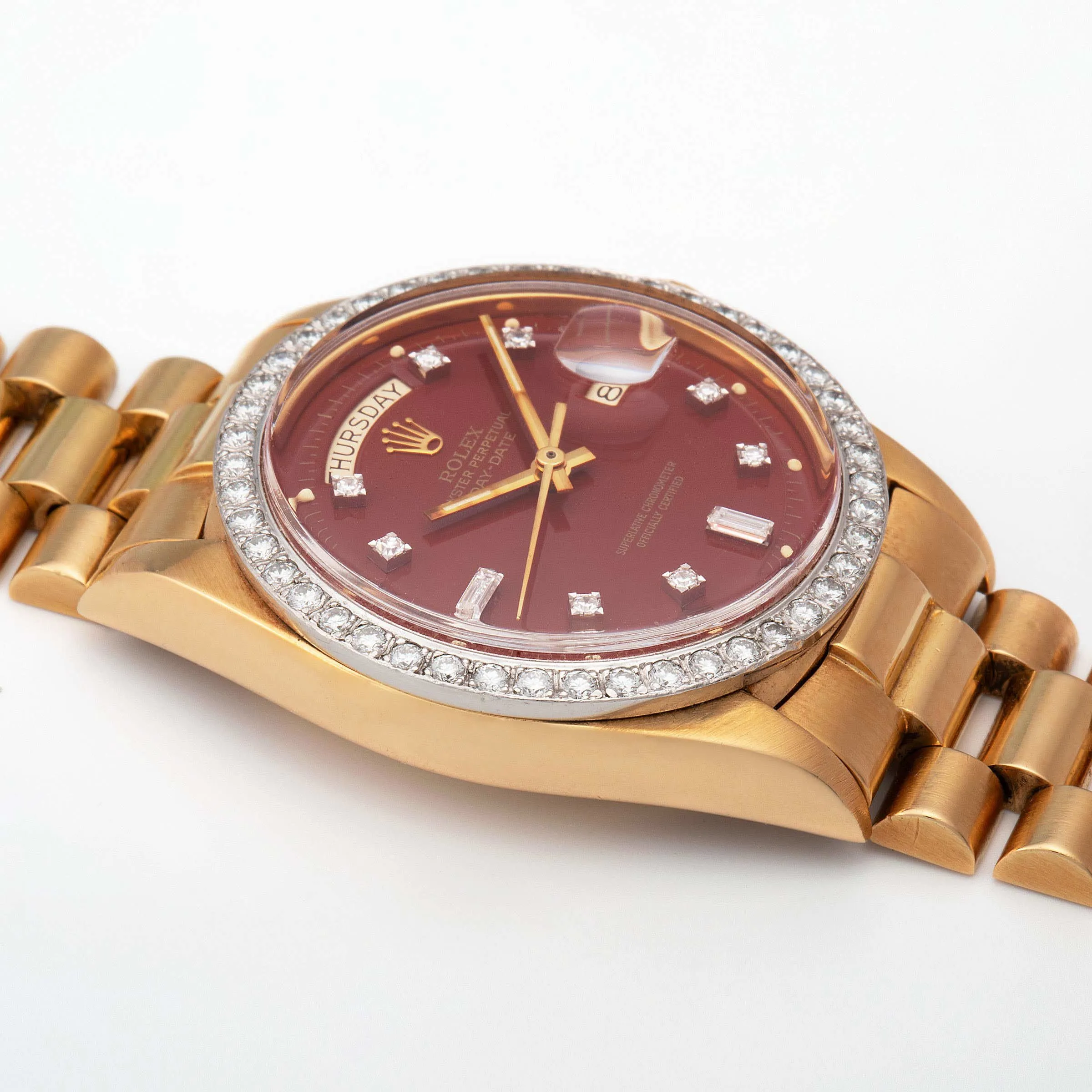 Rolex Day-Date 36 1804 36mm Yellow gold Burgundy 1