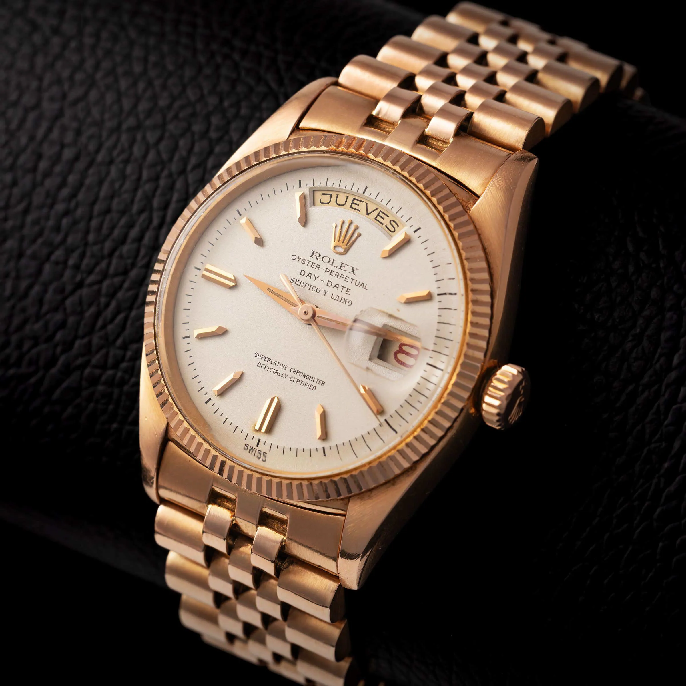 Rolex Day-Date 6611 36mm Rose gold Silver 6