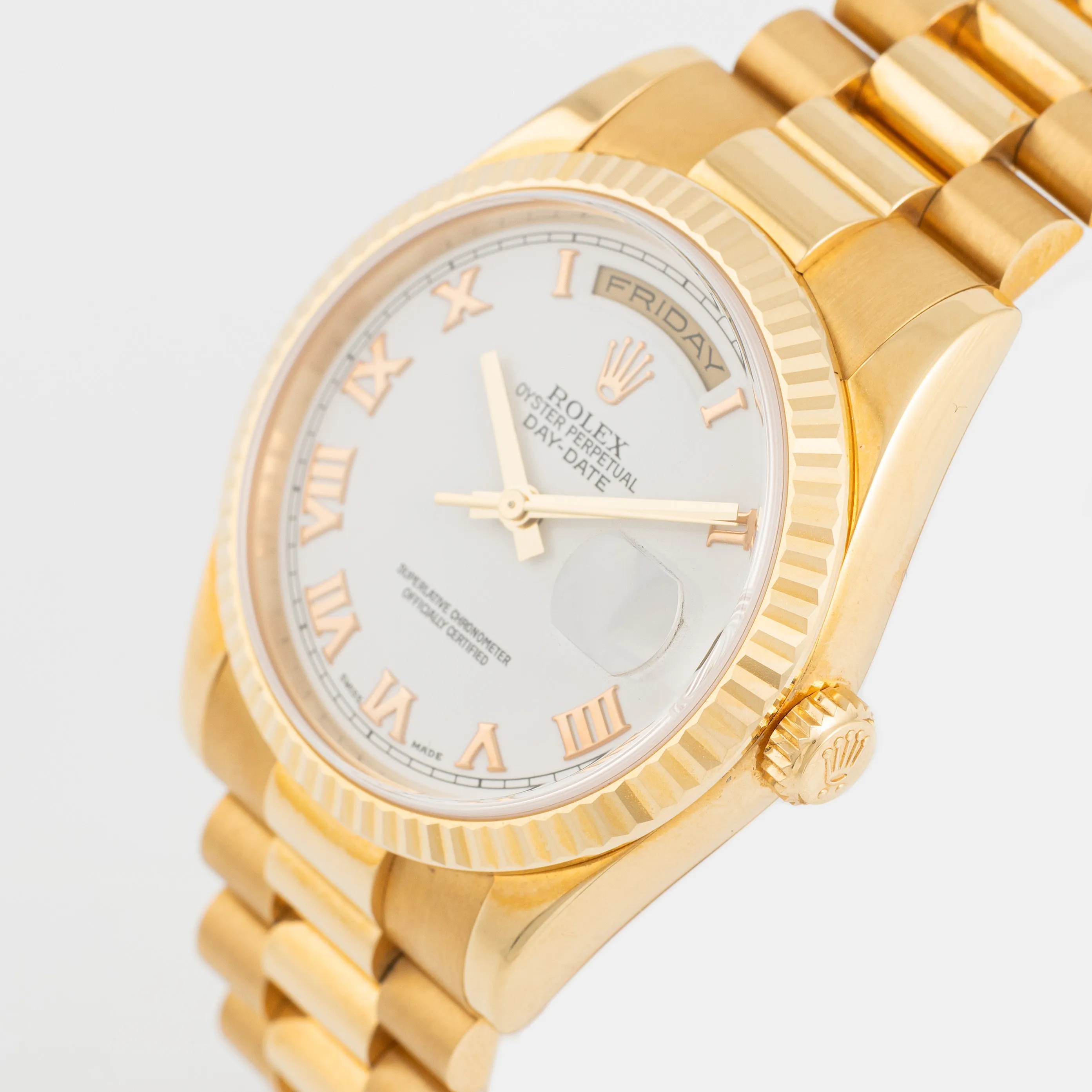 Rolex Day-Date 36 118238 36mm Yellow gold Silver 1