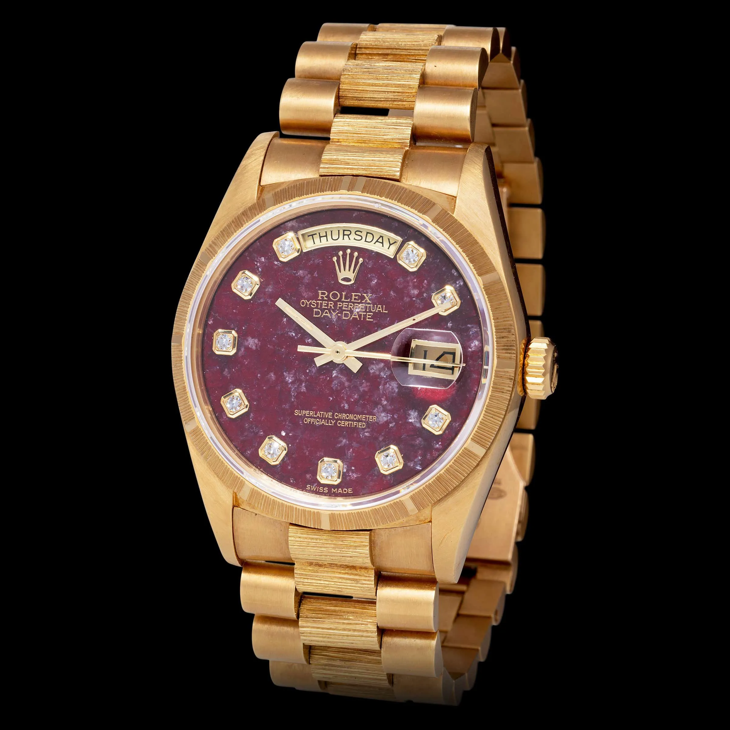 Rolex Day-Date 36 18078 36mm Yellow gold Diamond