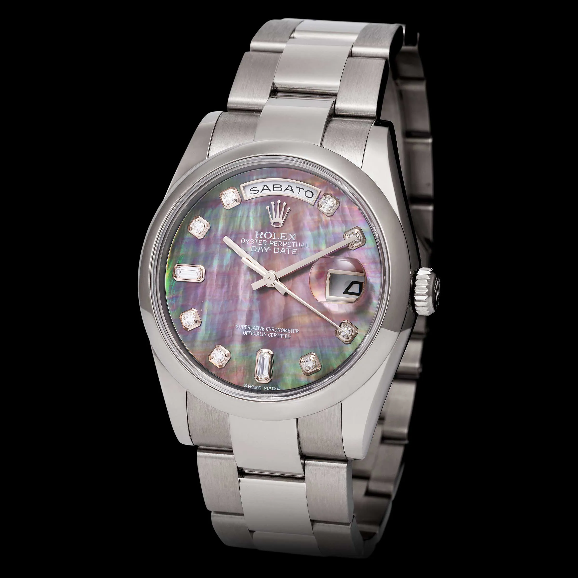 Rolex Day-Date 36 118209 36mm White gold Mother-of-pearl