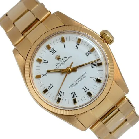 Rolex Oyster Perpetual 31 6751 31mm Yellow gold White