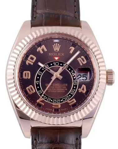 Rolex Sky-Dweller 326135 42mm Red gold Brown