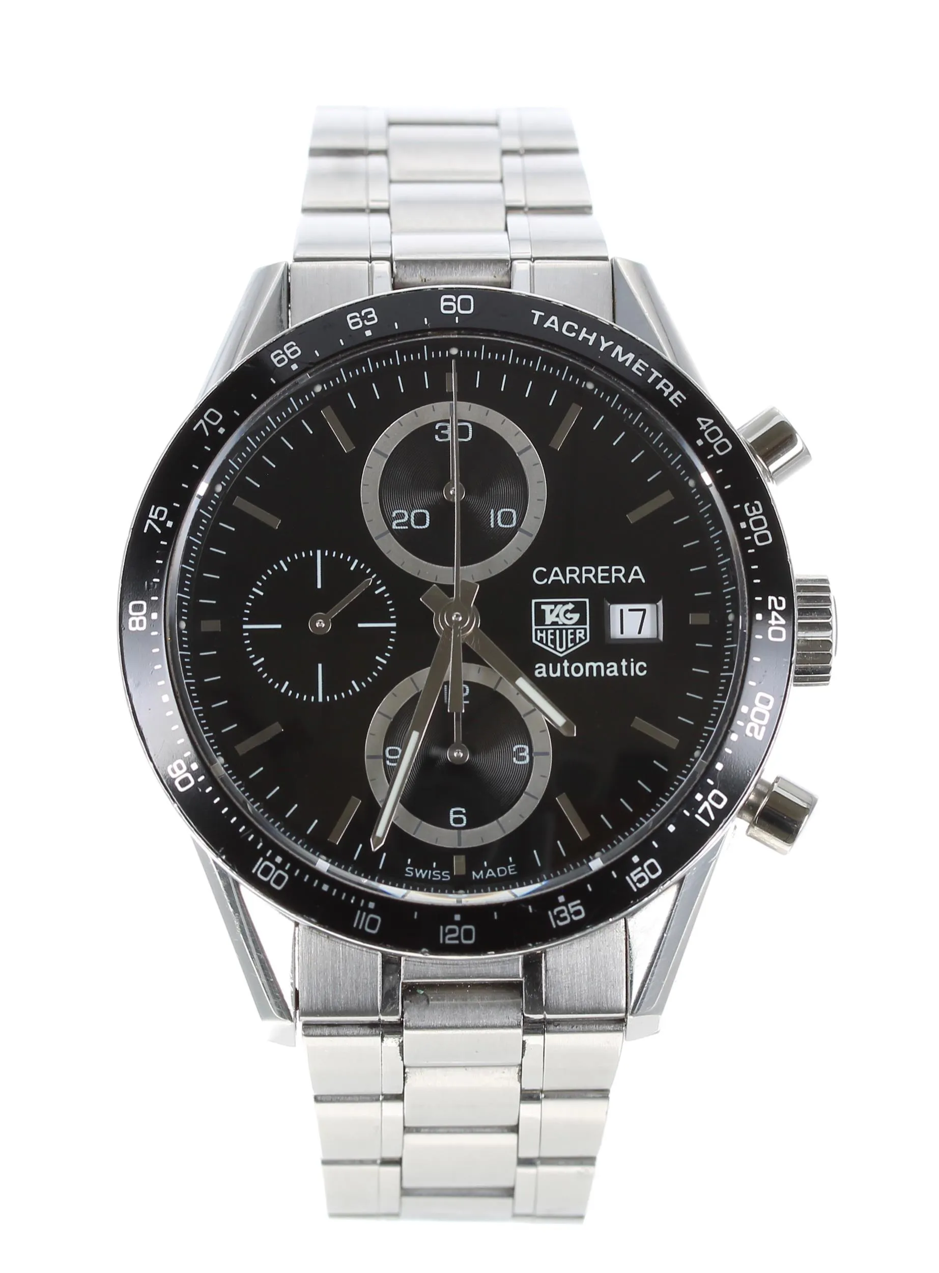 TAG Heuer Carrera CV2010 41mm Stainless steel Black