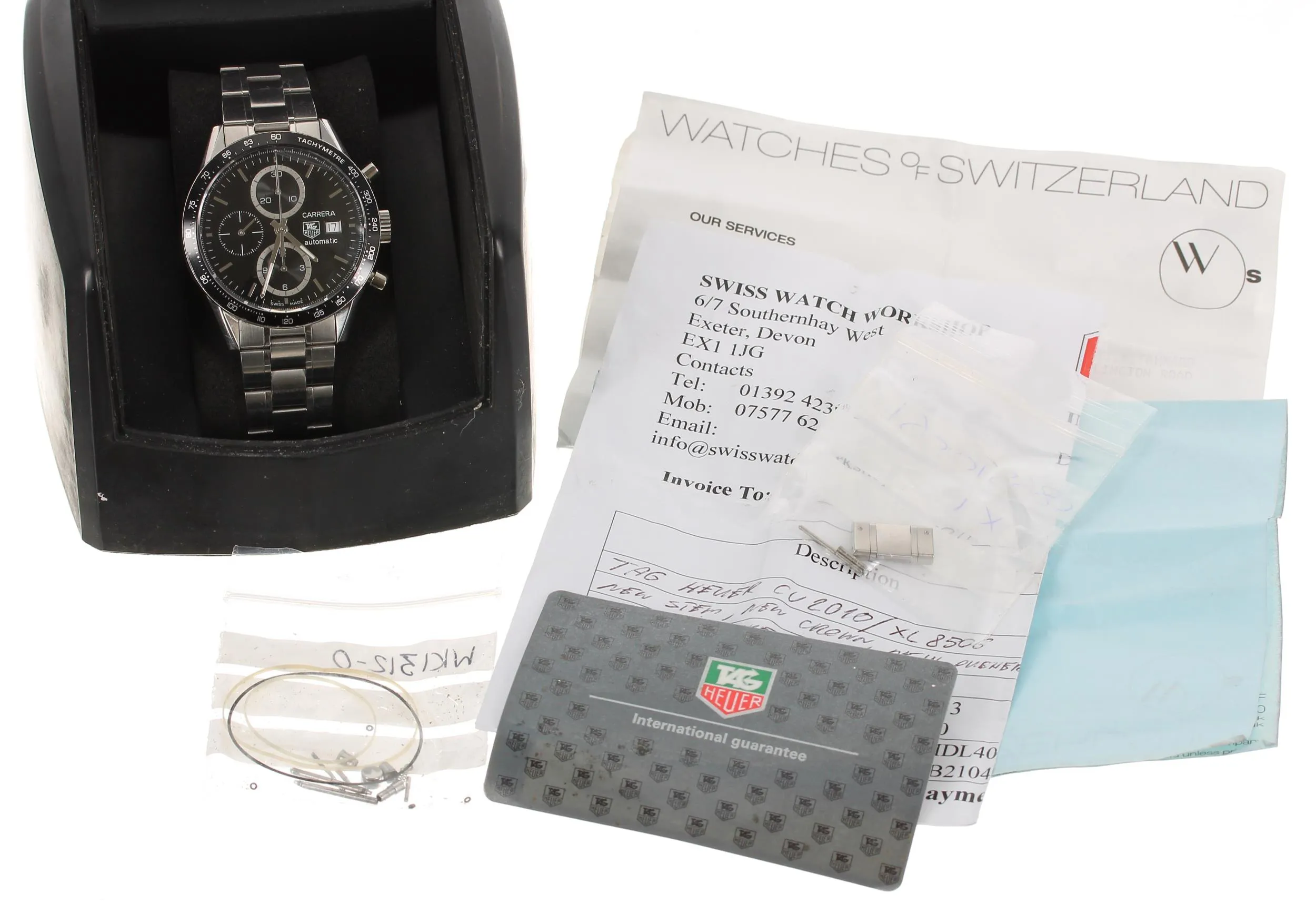 TAG Heuer Carrera CV2010 41mm Stainless steel Black 2