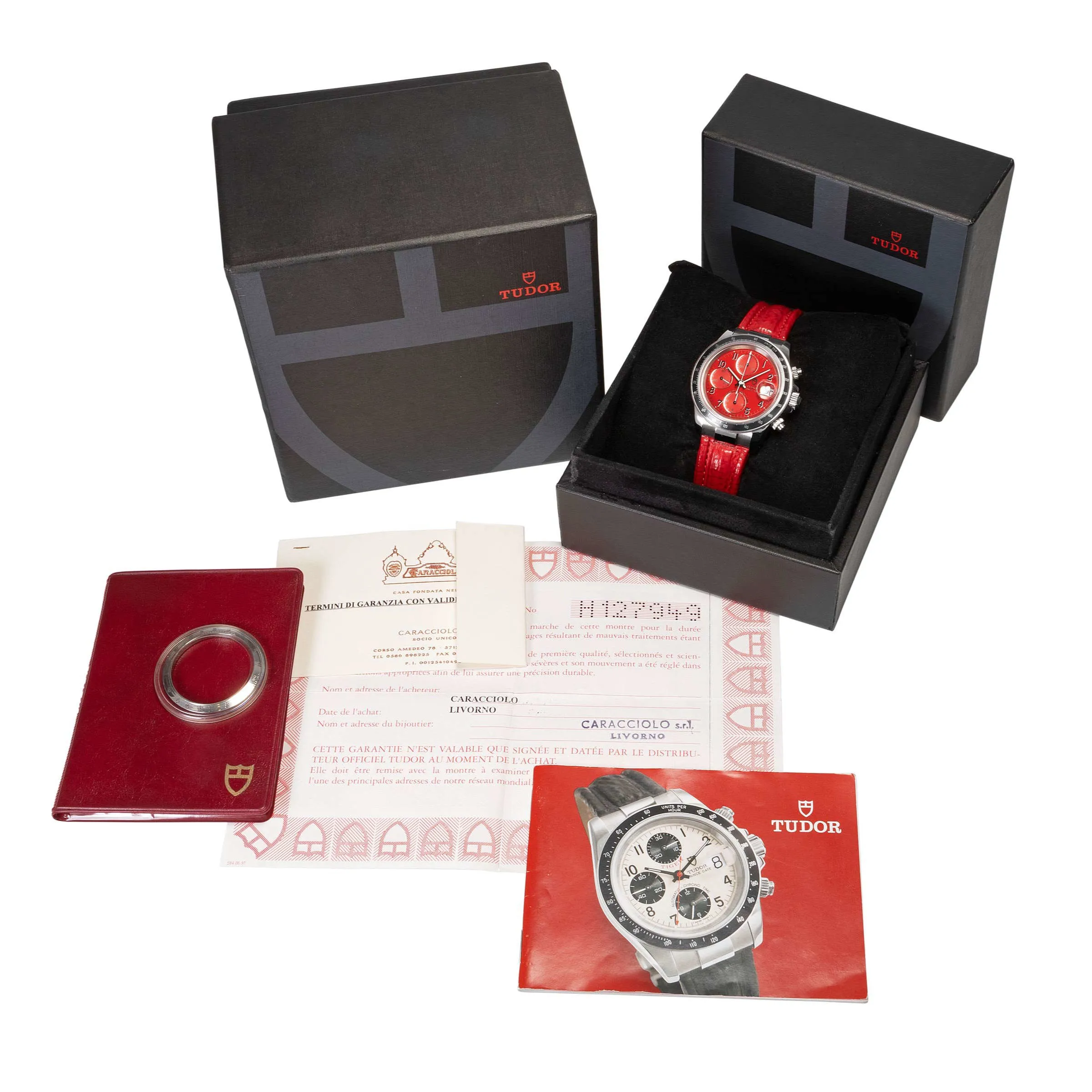 Tudor Prince Date 79280 40mm Stainless steel Red 5