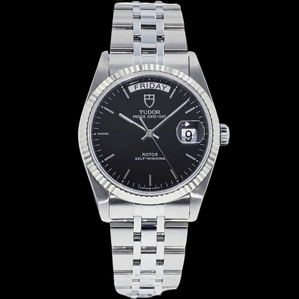 Tudor Day-Date 36mm Stainless steel Black