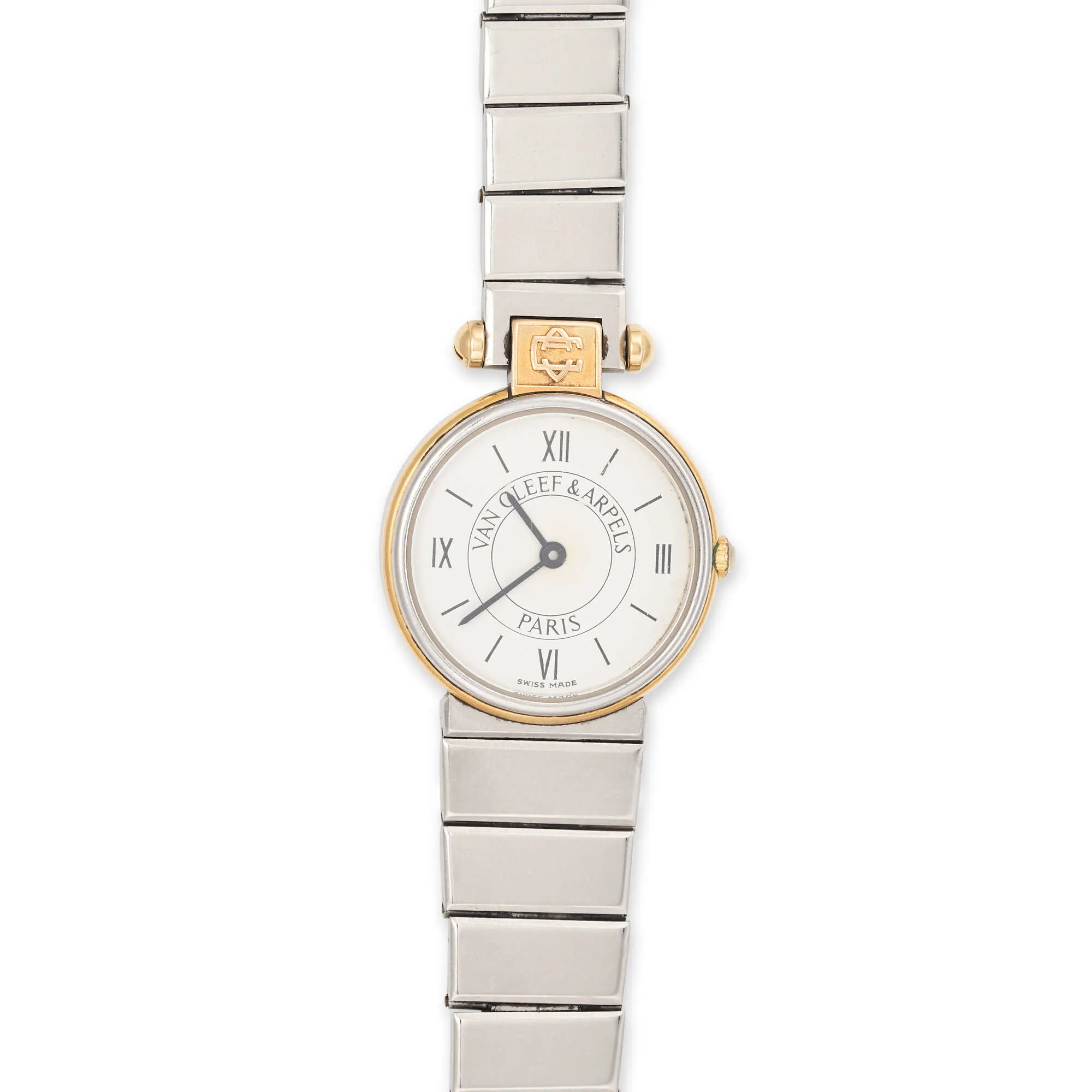 Van Cleef & Arpels 25mm Yellow gold and Stainless steel White