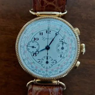 Zenith Chronograph 37mm Yellow gold White