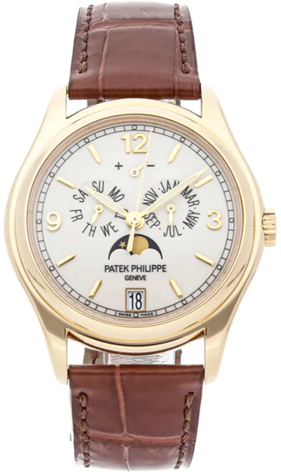 Patek Philippe Annual Calendar 5146J-001 39mm Yellow gold Beige