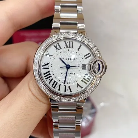 Cartier Ballon Bleu 33mm W4BB0016 33mm Stainless steel Silver