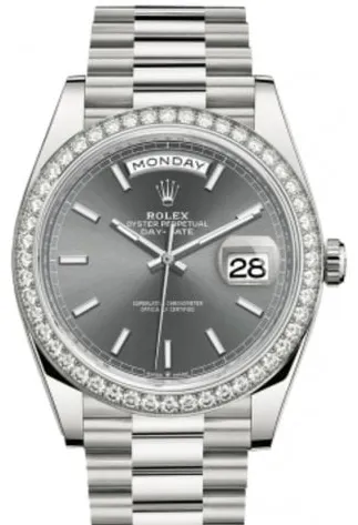 Rolex Day-Date 40 228349RBR 40mm White gold Gray