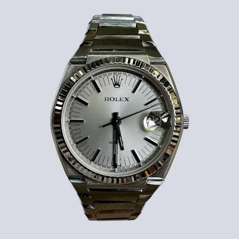 Rolex Datejust Oysterquartz 5100 40mm White gold Silver