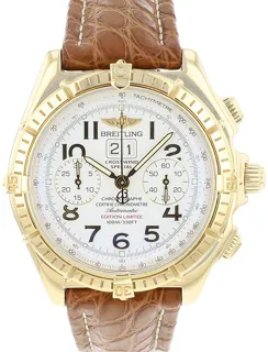 Breitling Crosswind K44356 Yellow gold Weiß