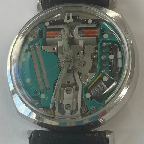 Bulova Accutron 33mm White gold Transparent