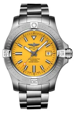 Breitling Avenger A17319101I1A1 45mm Stainless steel Yellow