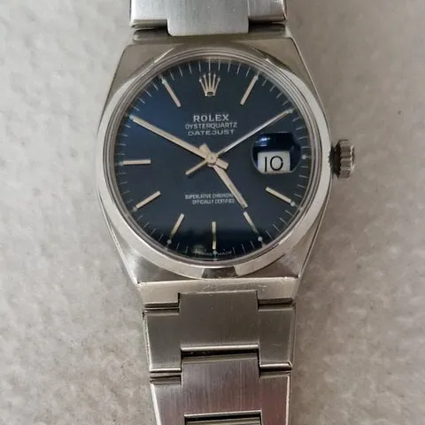 Rolex Datejust Oysterquartz 17000 36mm Stainless steel Blue