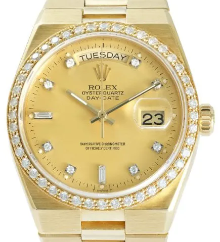 Rolex Day-Date Oysterquartz 19048 36mm Yellow gold Gold