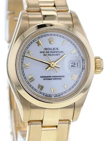 Rolex Lady-Datejust 69168 26mm Yellow gold White