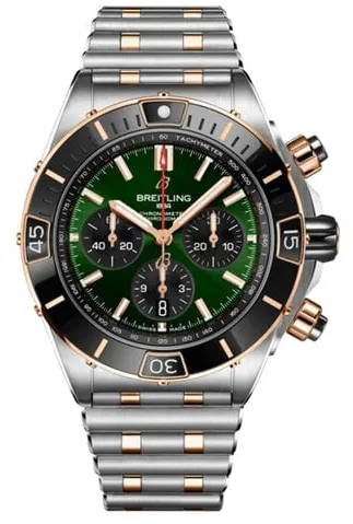 Breitling Chronomat UB0136251L1U1 Yellow gold and Stainless steel Green