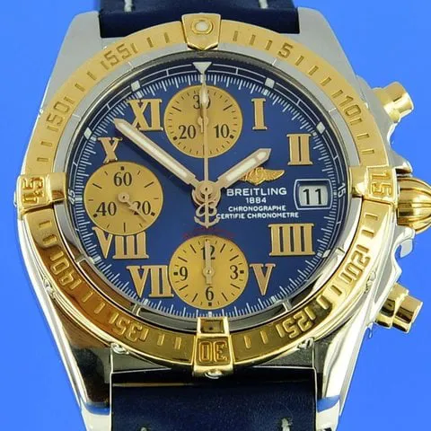 Breitling Cockpit C13358 39mm Yellow gold and Stainless steel Blue