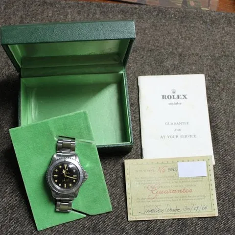 Rolex Submariner 5513 40mm Stainless steel Black