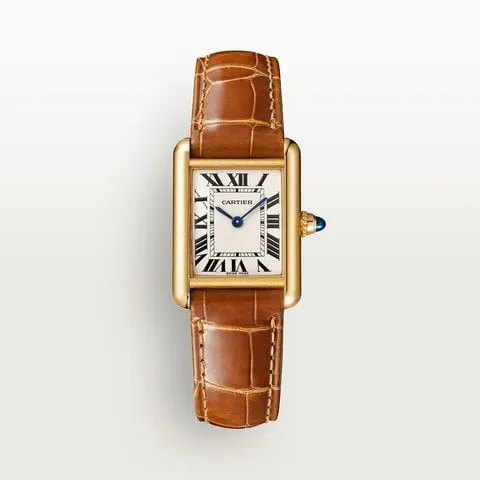 Cartier Tank W1529856 29.5mm Yellow gold Silver