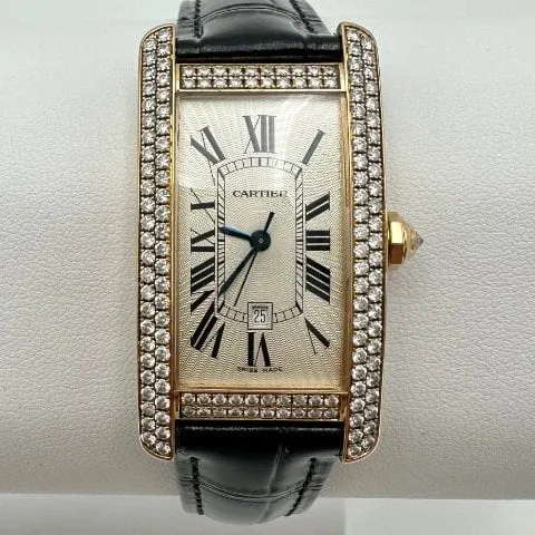 Cartier Tank Américaine 2504 22.5mm Rose gold Silver