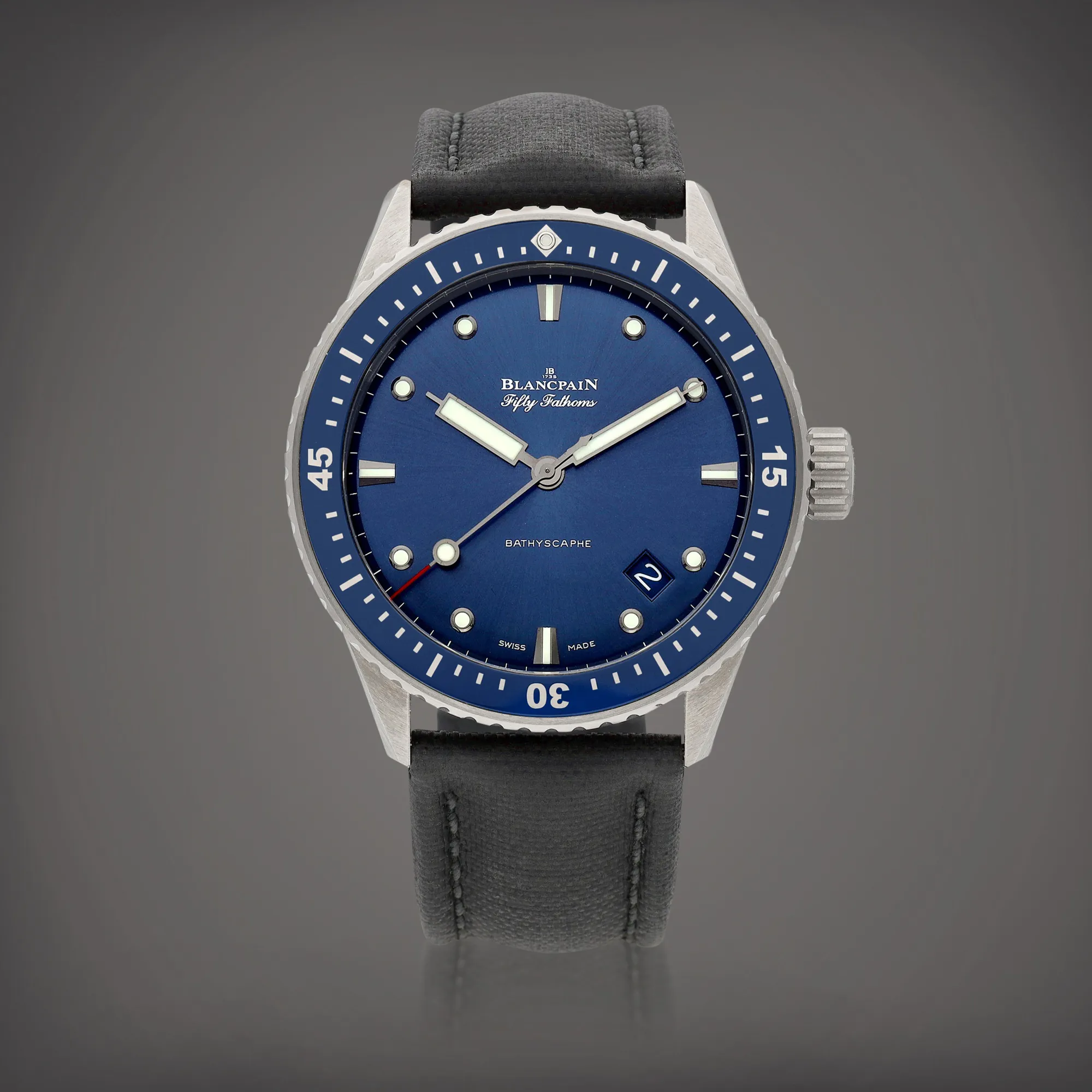 Blancpain Fifty Fathoms 5000-0240-O52A 43.5mm Ceramic Blue