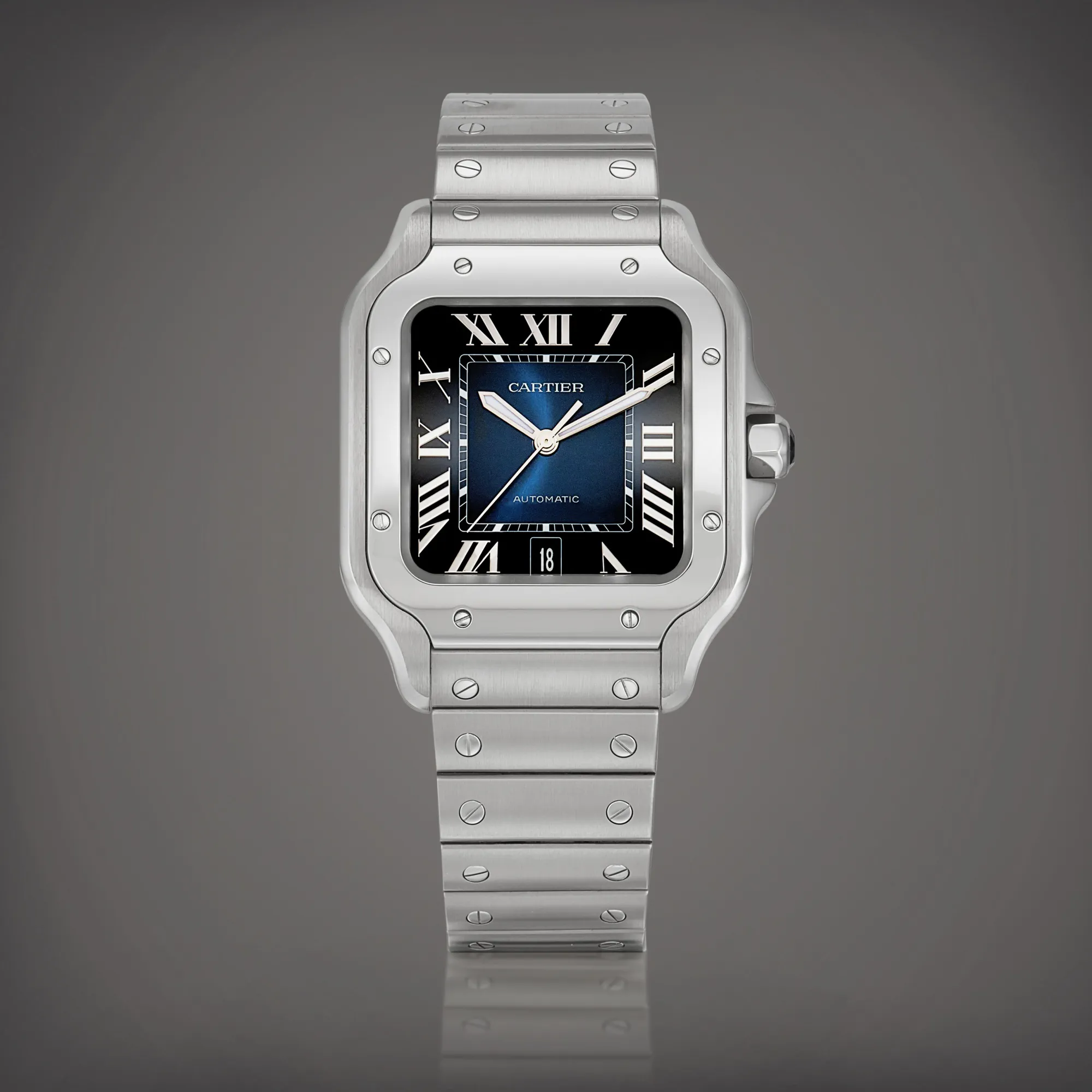 Cartier Santos WSSA0030 47mm Stainless steel Blue