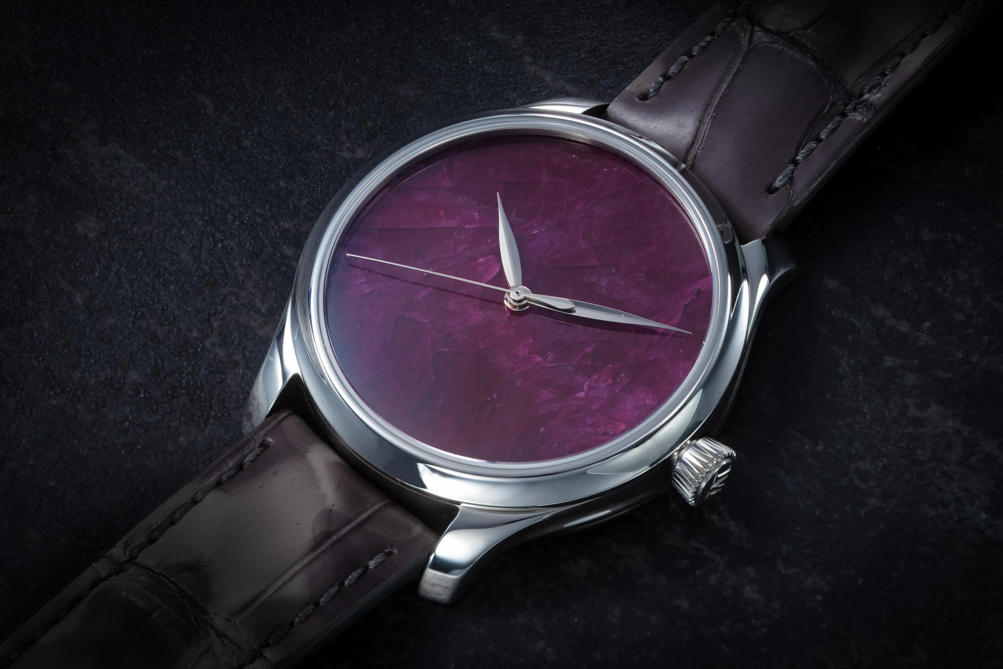 H. Moser & Cie. 40mm Stainless steel Red