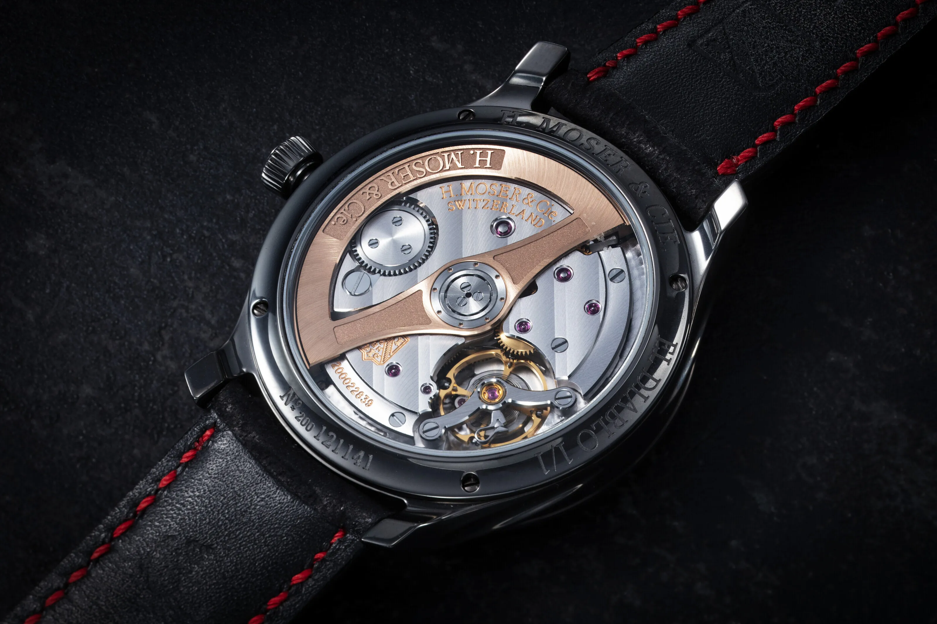 H. Moser & Cie. EL DIABLO 40mm Stainless steel and PVD Black 2