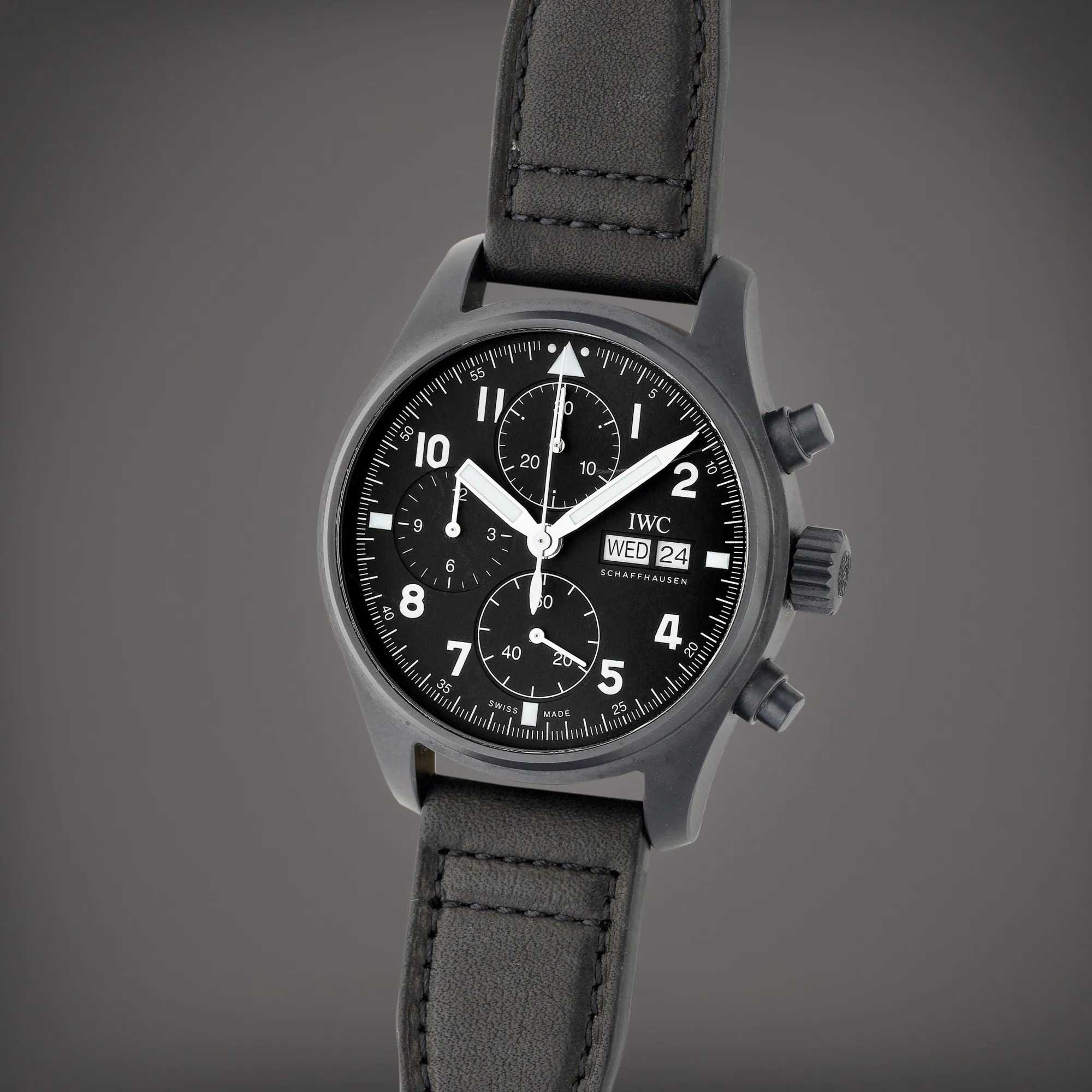 IWC Pilot IW387905 41mm Titanium and ceramic Black 1